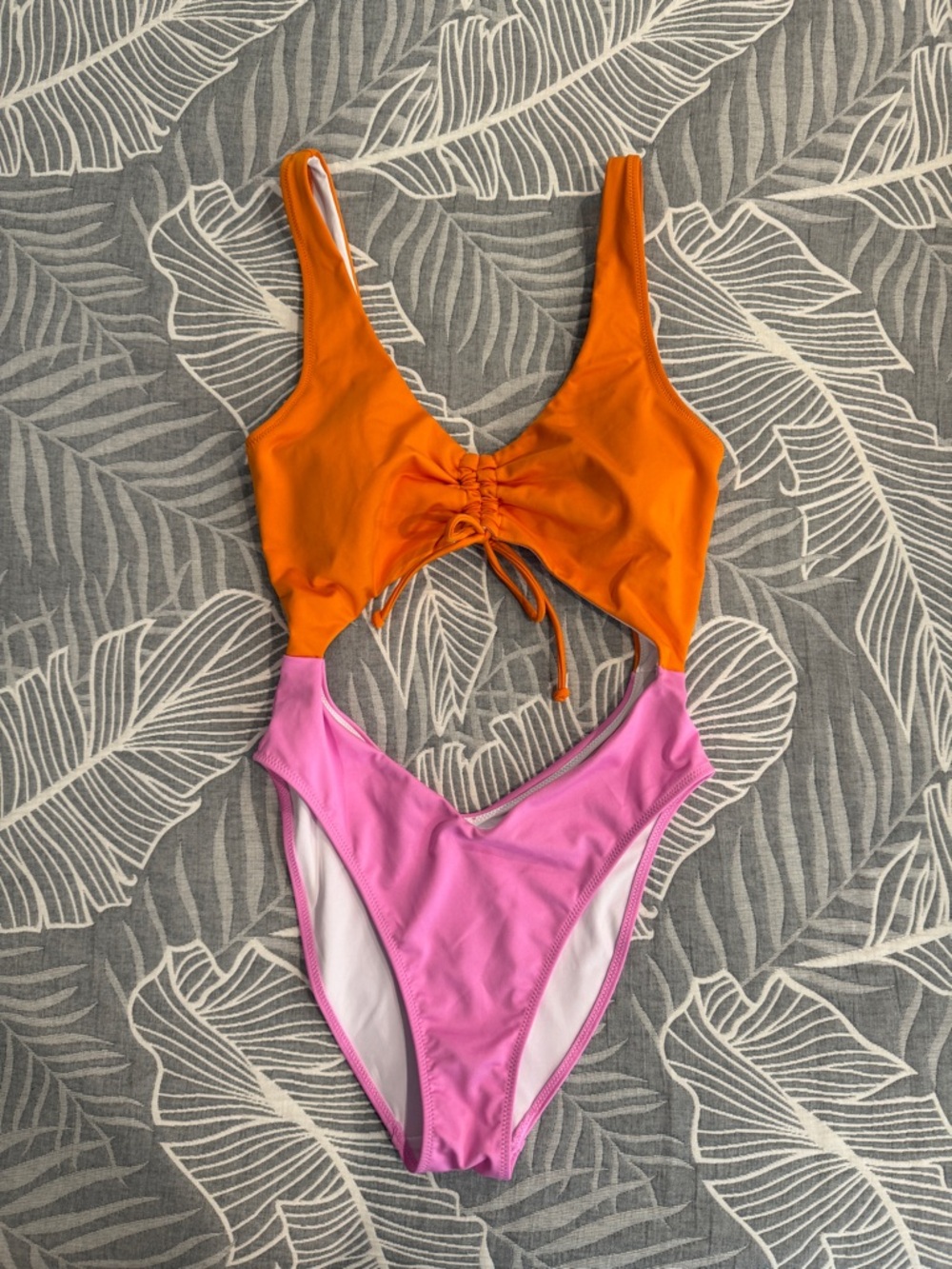 PINK Victoria's Secret Bright Pink Ribbed Tank Top